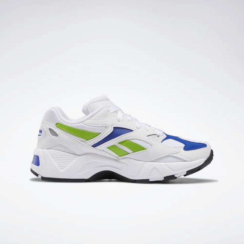 Tenisi Reebok Aztrek 96 Dama Albi/Albastri/Verzi Romania RY3378DL